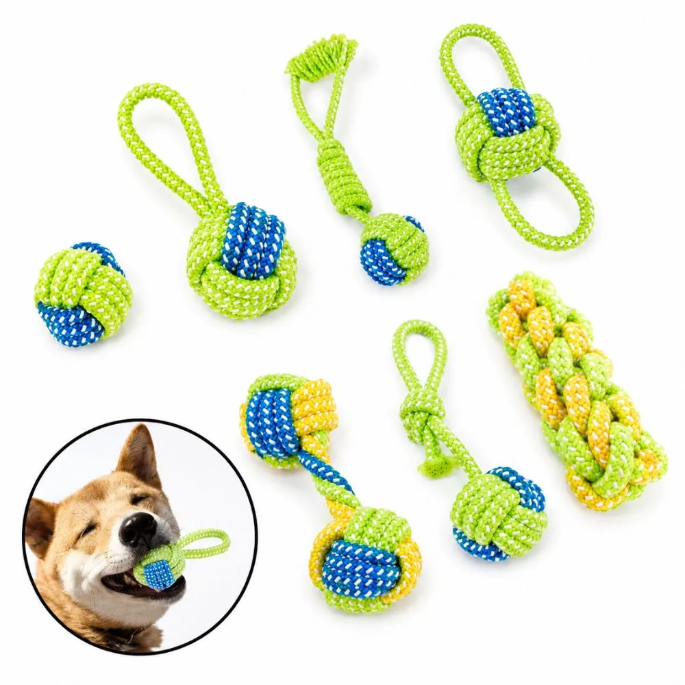 Interactive Cotton Rope Chew Ball Toy for Dogs - Image 6