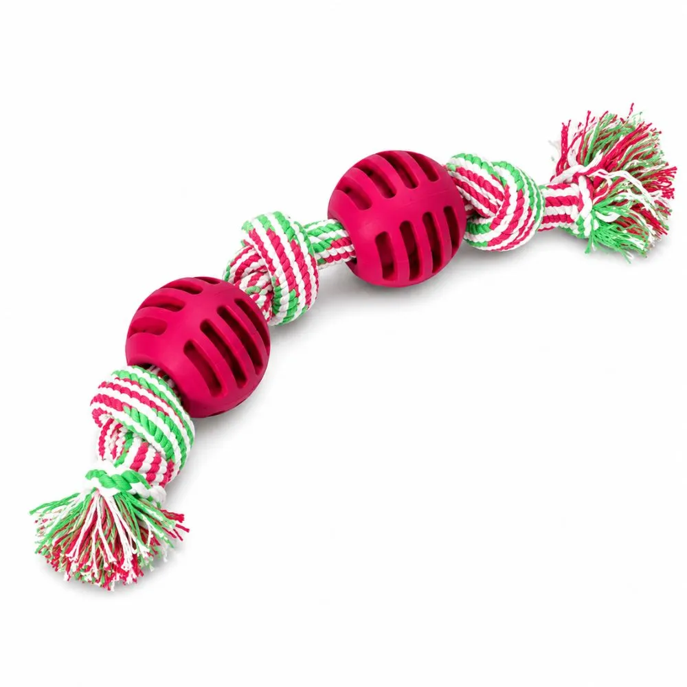 Dog Rope Toy with Ball – Interactive Chew Toy for Puppies & Dogs - Image 5