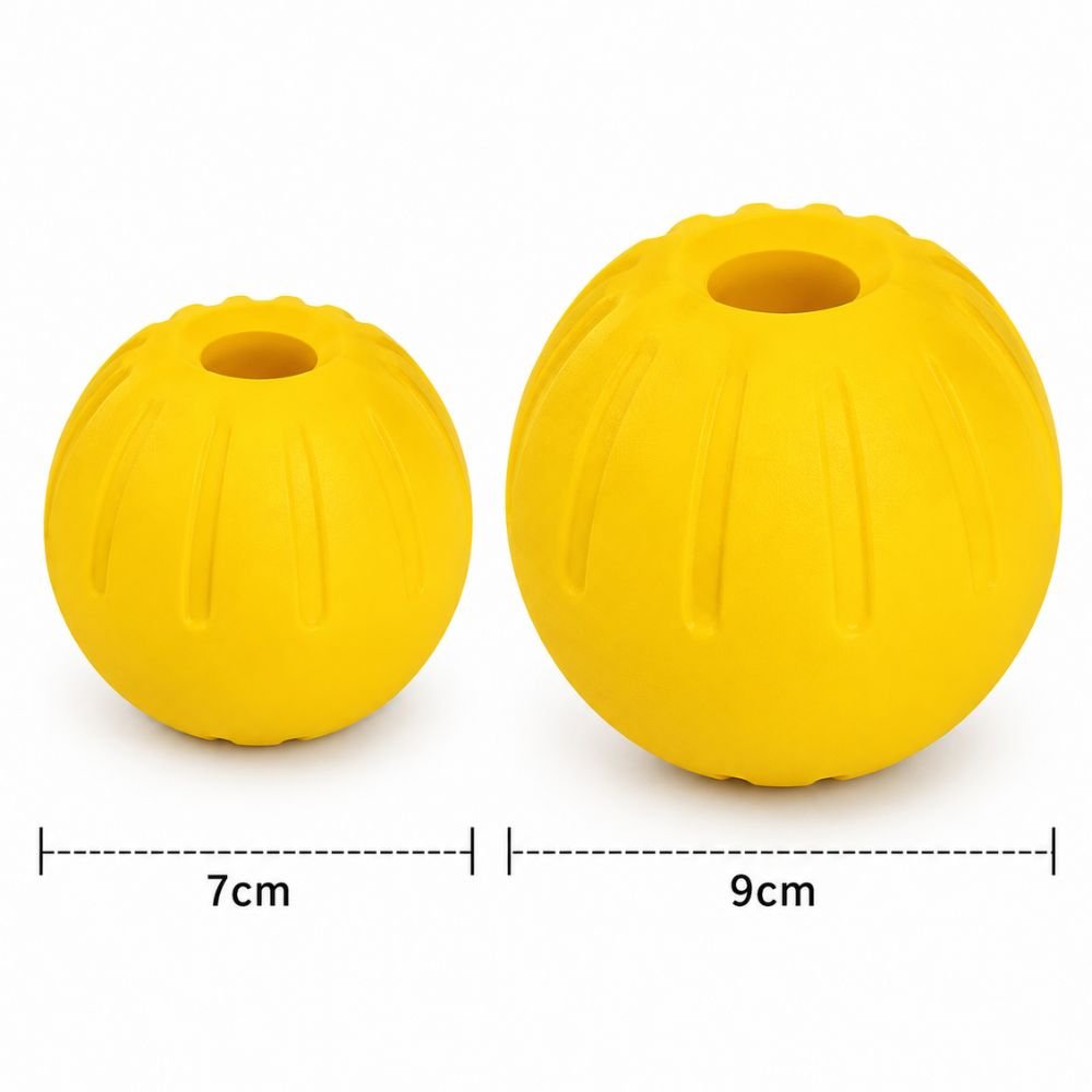 EVA foam dog ball available in 7cm and 9cm sizes