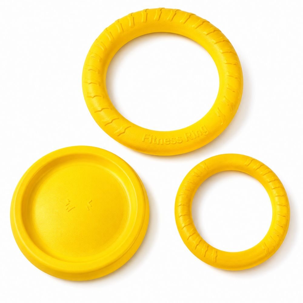 EVA foam dog toy set: flying disc, pull ring & tug ball - Image 4
