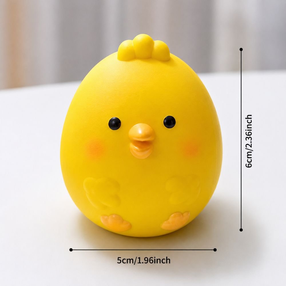 Cute squeaky chicken dog toy – waterproof rubber chew toy - Image 3
