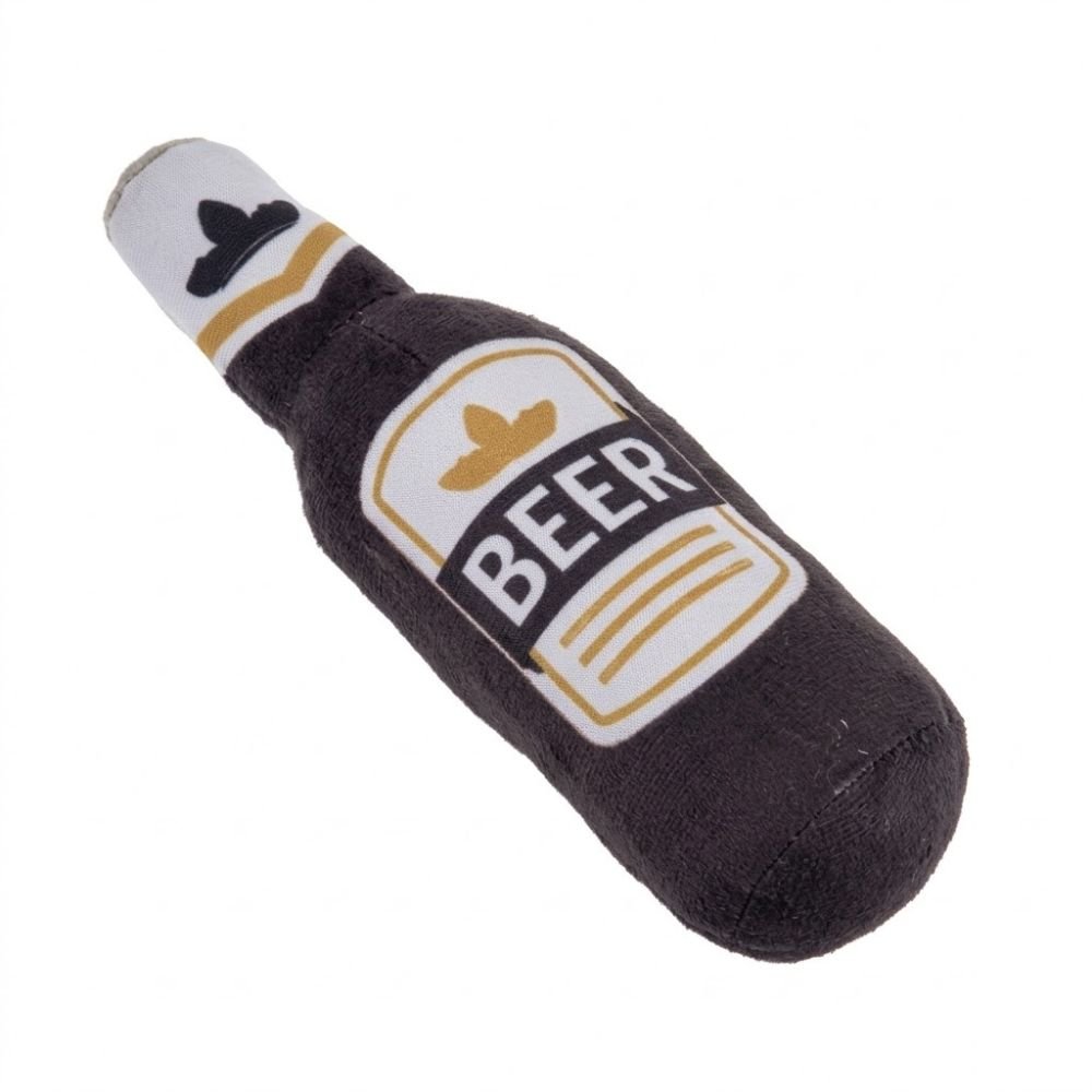 Beer Bottle Dog Toy – Squeaky Parody Plush Chew Toy - Image 10