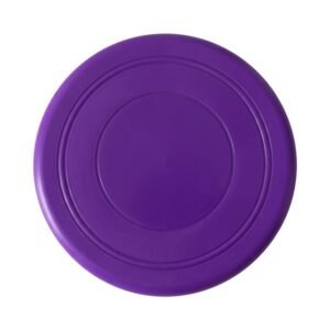 Purple soft rubber dog frisbee flying disc, top view